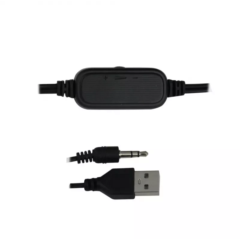 Esperanza EGS106 Rainbow Nortec colunas 2.0, 6 W (2x3 W), alimentadas por USB, mini-jack de 3,5 mm, LED RGB, pretas