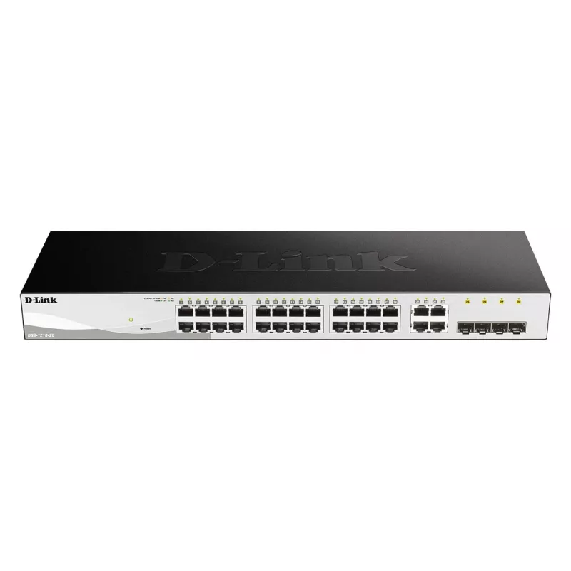 D-Link DGS-1210-28 gerido L2/L2+ 1U preto
