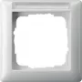Gira Standard 55 109103 moldura de 1 módulo com campo para etiqueta, branco puro