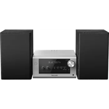 Panasonic SC-PM704 - micro-sistema - 80 Watt (total) - prateado (SC-PM704EG-S)