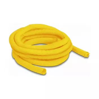 Manga trançada DeLOCK autoencerrável resistente ao calor 5 m x 10 mm amarelo