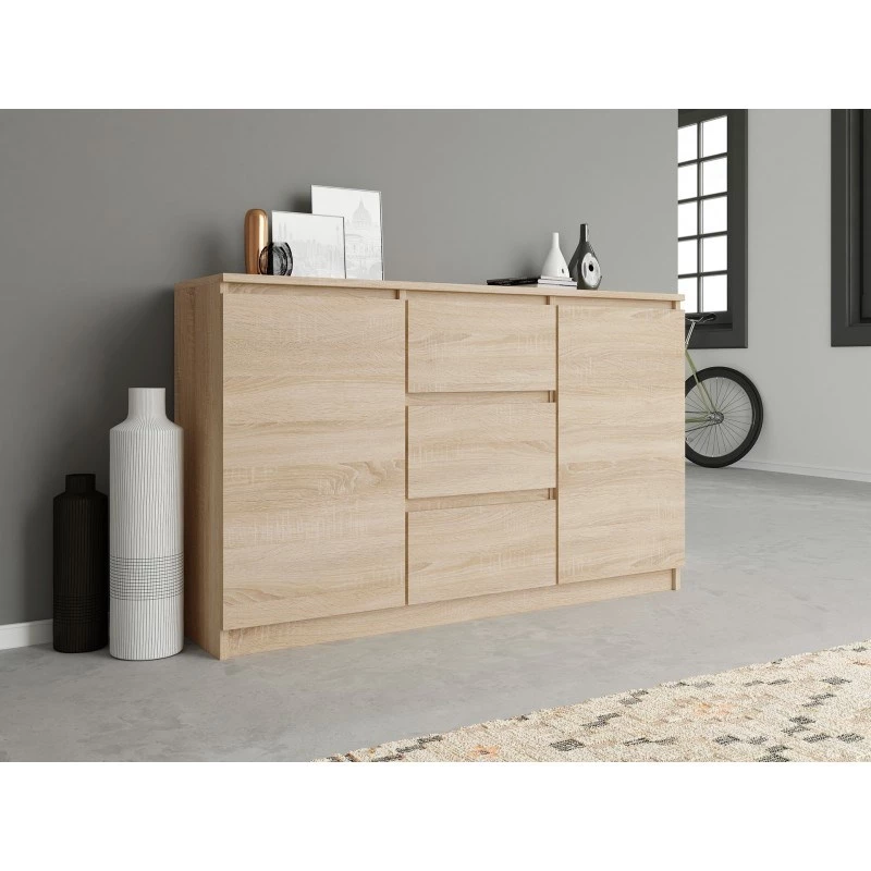 Cómoda Topeshop 2D3S DĄB SONOMA