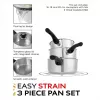 Russell Hobbs RH00542EU7 Easy Strain conjunto de 3 panelas