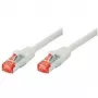 Tecline exertis Connect - cabo de rede - RJ-45 (macho) para RJ-45 (macho) - 3 m - cabo SSTP - CAT 6 - isento de halogéneos - cinzento (71503)