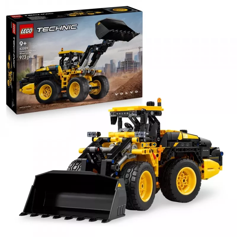 LEGO Technic Volvo L120 Carregadora Elétrica Modelo 42209, 973 peças, para crianças a partir dos 9 anos, 140×110×350 mm