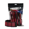 Conjunto de extensão de cabo CableMod PRO ModMesh 12VHPWR da CableMod – preto/vermelho, conjunto de extensão PCIe 12VHPWR 16 pinos