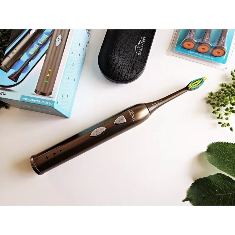 Escova de dentes Media-Tech SONIC WAVECLEAN adulto castanho
