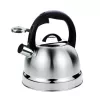 Chaleira não elétrica Maestro MR-1329, aço inoxidável, 2,9 L, modelo para fogão com bico rebatível, tampa manual