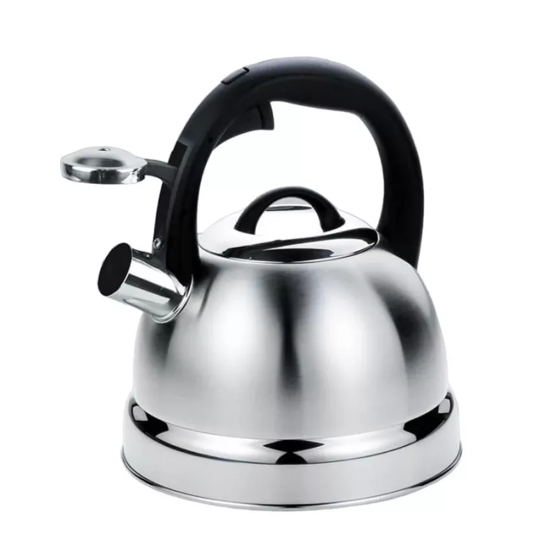 Chaleira não elétrica Maestro MR-1329, aço inoxidável, 2,9 L, modelo para fogão com bico rebatível, tampa manual