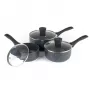 Conjunto de panelas Russell Hobbs Nightfall Stone 3 peças 16/18/20 cm antiaderente