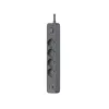 Tracer Power Line+ TRALIS47026 extensão, 4 tomadas, USB-A + USB-C PD 18 W, 1,5 m, grafite
