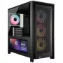 Caixa para PC Corsair FRAME 4000D LCD RS, Midi-Tower, ATX, ARGB, vidro temperado - preto