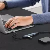 Hub USB QOLTEC 53792, USB-C 3.1 para 4 portas (USB 3.0 x1, USB 2.0 x3)