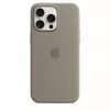 Capa de silicone com MagSafe para iPhone 15 Pro Max – clay