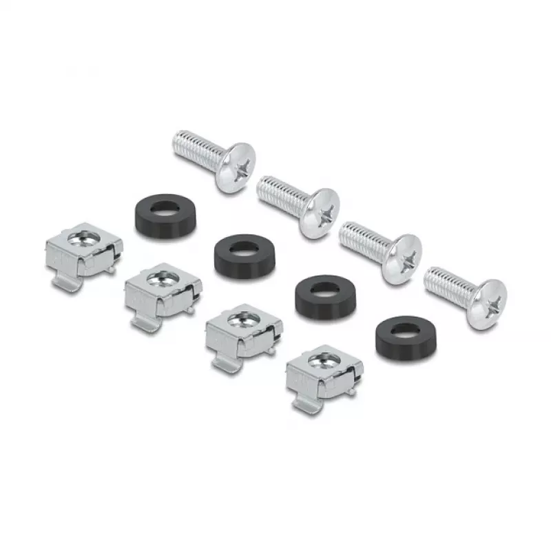 Delock 67319 Régua de disjuntores de 10" com cobertura e calha DIN, 3U, metal, cinzento