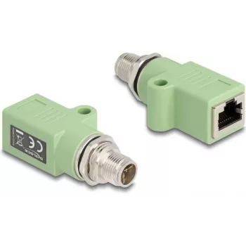 Cabo alterador de género DeLOCK 60681 M12 RJ45 verde