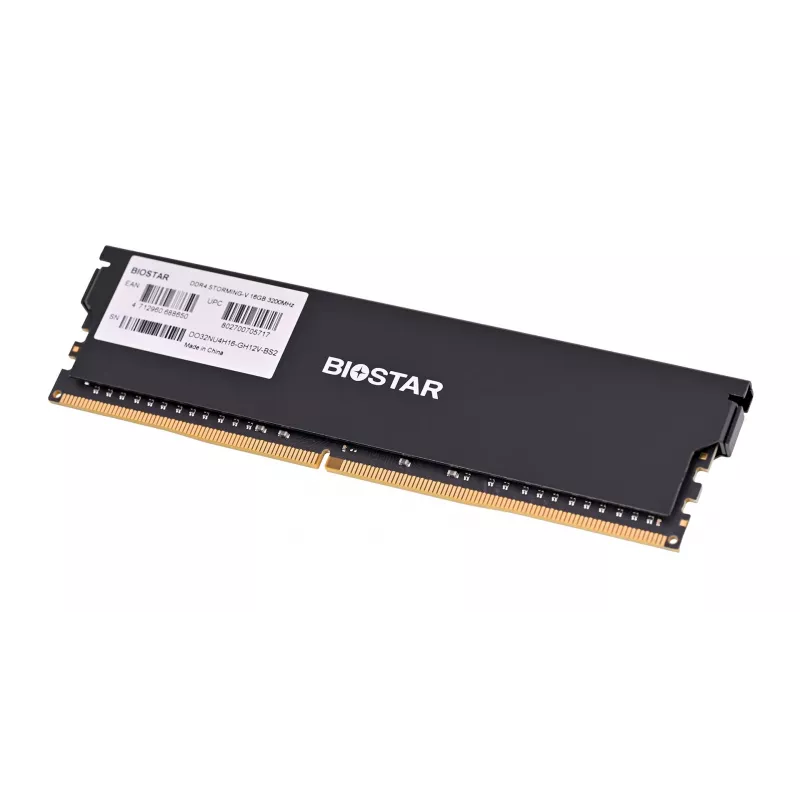 RAM DDR4 para desktop BIOSTAR 16GB 3200MHz com dissipador (modelo DO32NU4H16)