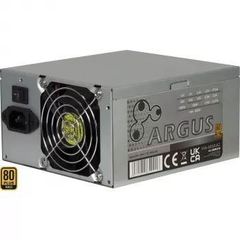 Fonte de alimentação INTER-TECH Argus 600AA2 600W 80+ Gold, ATX, rail +12V único
