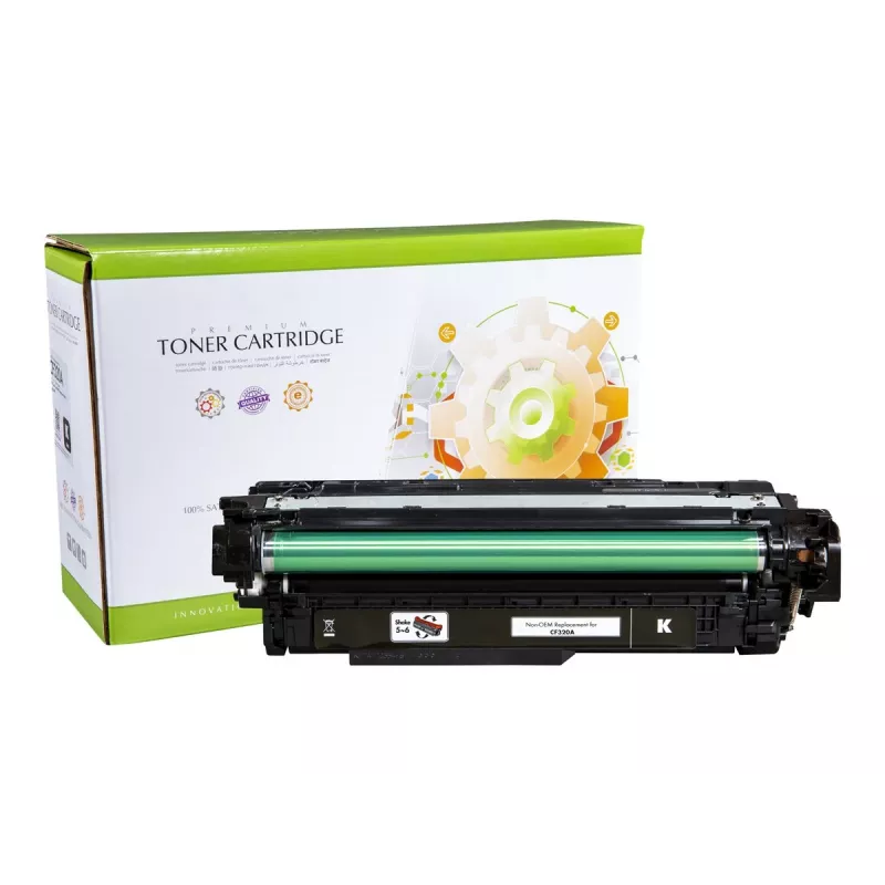 Cartucho de toner STATIC compatível com HP CF320A preto recondicionado 11.500 páginas