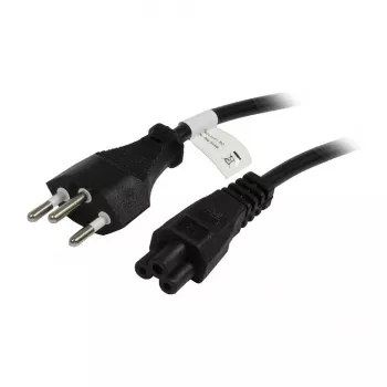 Cabo de alimentação Synergy21 230V Suíça (ficha)J12/entrada fria C5 (conector fêmea, Michymouse), 1,8m, preto,