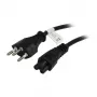 Cabo de alimentação Synergy21 230V Suíça (ficha)J12/entrada fria C5 (conector fêmea, Michymouse), 1,8m, preto,