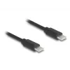 Cabo USB DeLOCK 90369 USB 2.0 0,75 m USB C preto