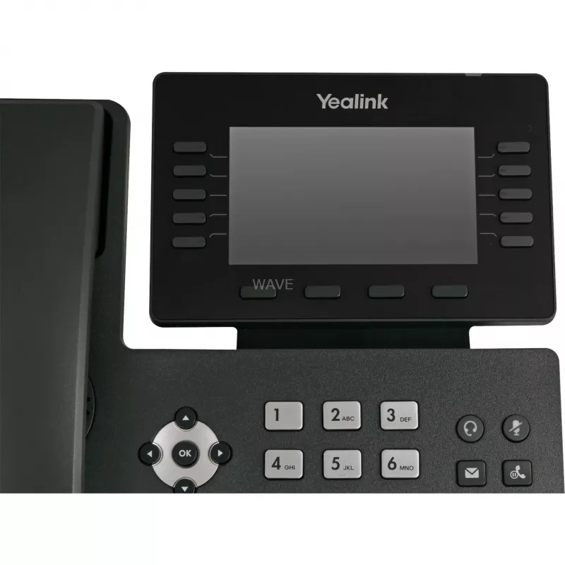 Telefone IP Yealink SIP-T54W Preto 10 linhas LCD Wi-Fi