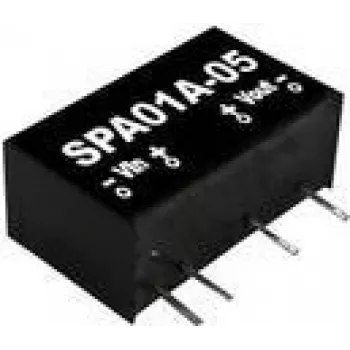 Fonte de alimentação/transformador Mean Well SPA01A-05, saída 5 V DC, 0,2 A, 1 W, RoHS