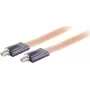 Passagem de janela para satélite ShiverPeaks 86375 transparente extra fina – passagem coaxial para cabo SAT