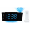 Blaupunkt CRP81USB rádio-despertador com projeção e carregamento USB, preto