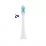 Cabeças de escova de dentes ETA SoftClean pack de 2, cerdas macias, azul e branco