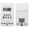 Temporizador eletrónico para calha DIN QOLTEC PC0629 — alimentação 24V, saída 16A