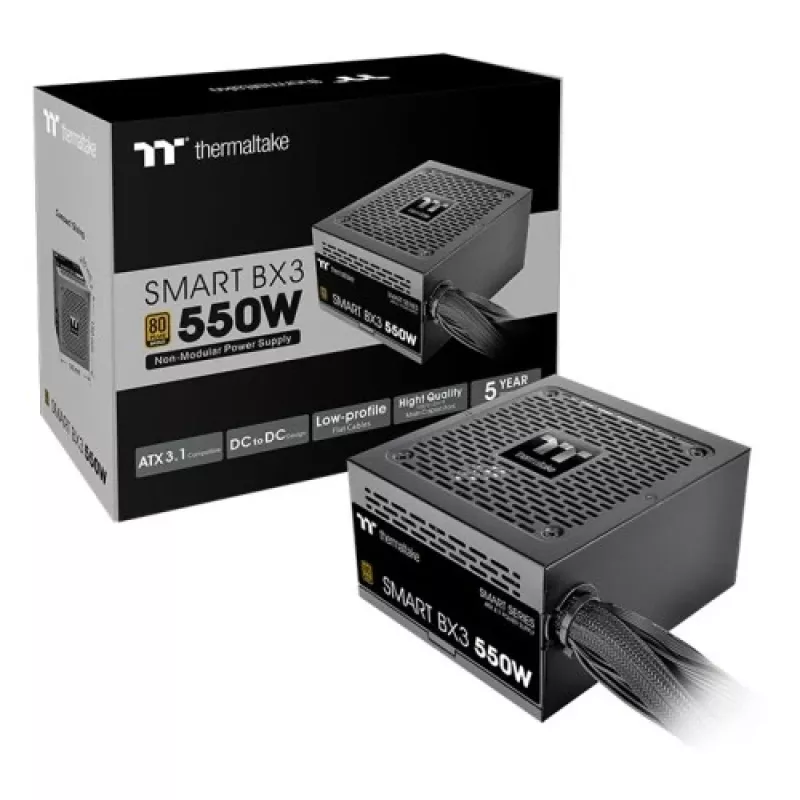 Fonte de alimentação Thermaltake Smart BX3 550W, 80 PLUS Bronze