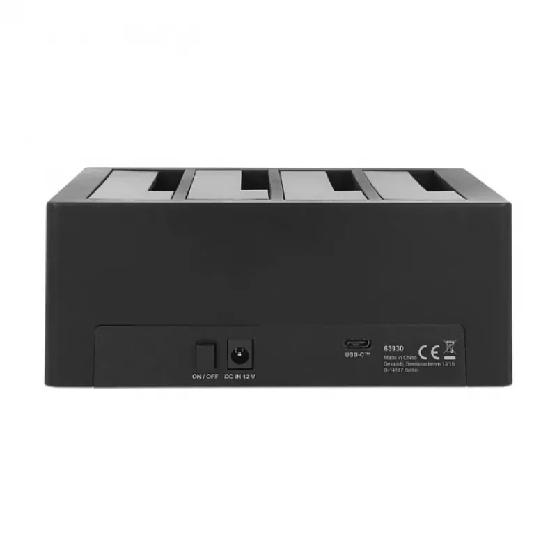Docking station DeLOCK USB Type-C para 4 x SATA HDD / SSD - Docking station HDD compartimentos: 4 - 2.5 / 3.5 partilhados (6,4 cm/8,9 cm partilhados)