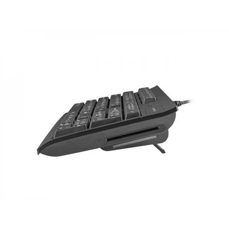 Teclado completo com fios NATEC MORAY Home/Office USB QWERTY US International preto, 104 teclas, teclado numérico