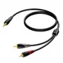 Cabo estéreo de ficha jack 3,5 mm para 2 fichas RCA Procab 3 m