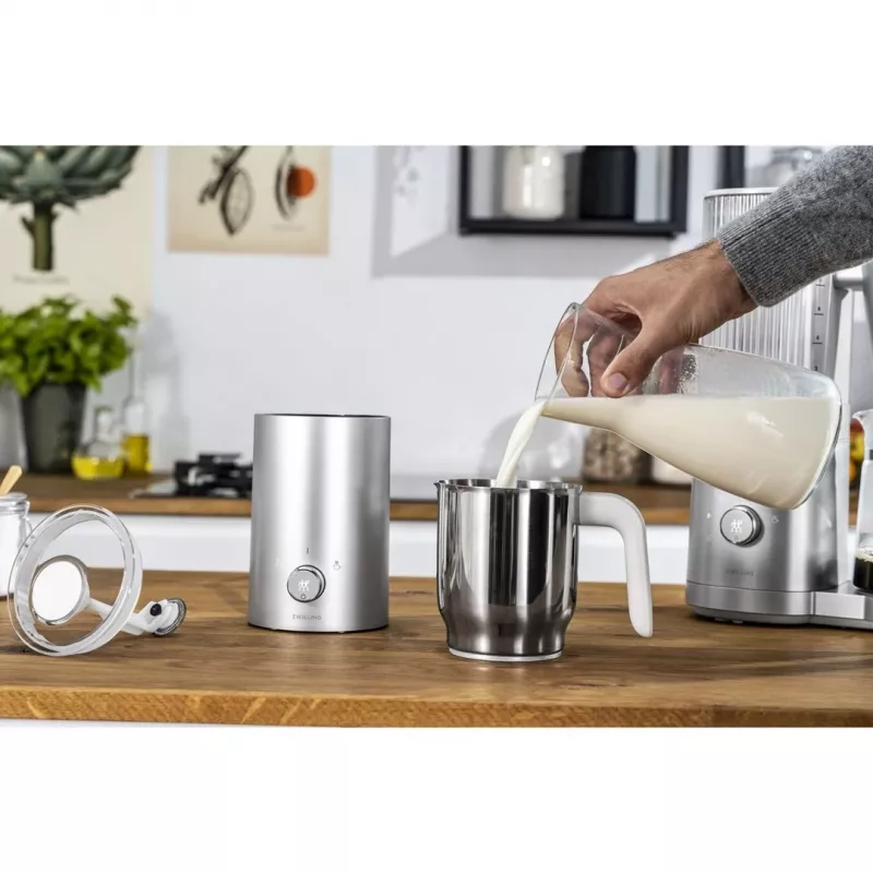 Zwilling Enfinigy prateado espumador de leite
