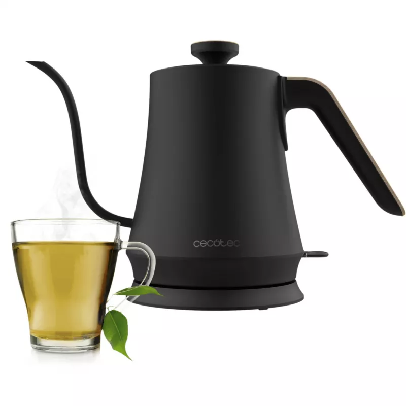Chaleira elétrica Cecotec 1 L 1200 W preta