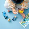 Conjunto de mota de brinquedo LEGO Duplo Polícia 10967 com rodas móveis e figura de polícia