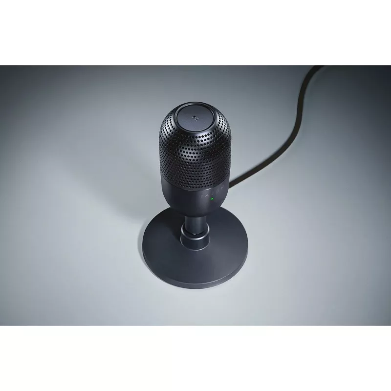 Microfone de mesa Razer Seiren V3 Mini, USB-C, supercardioide, 20–20000 Hz, 96 kHz, 24-bit, preto