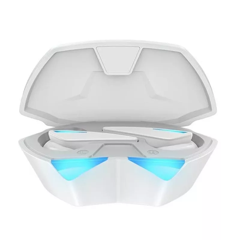 Auscultadores Awei T23 sem fios Bluetooth 5.3 USB resistentes à água branco