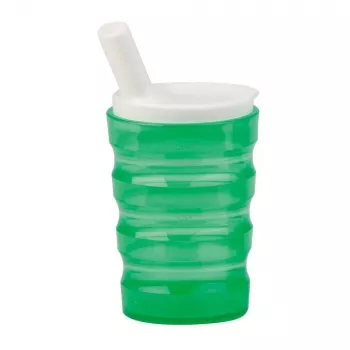 Copo de segurança para utilizadores com deficiência - verde