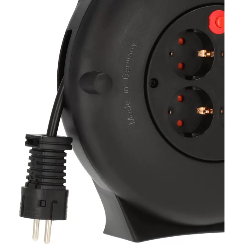 Brennenstuhl 1093900, 10 m, interior, IP20, resistente ao choque, proteção contra sobreaquecimento, plástico, policloreto de vinilo (PVC), preto