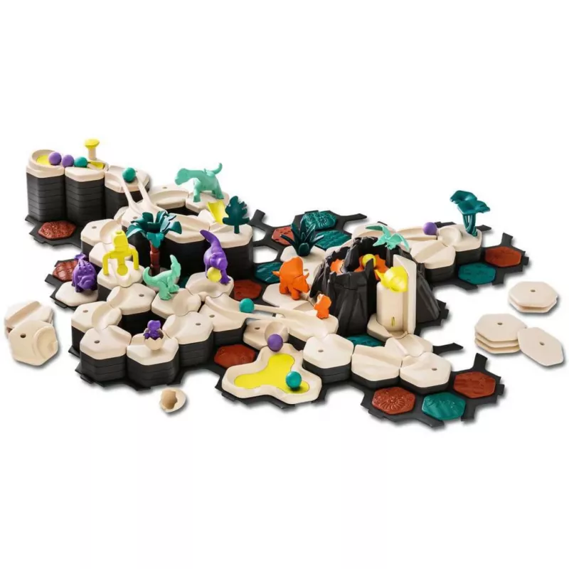 Pista de berlindes Ravensburger GraviTrax Junior conjunto inicial XXL Dino, construção de percursos para crianças