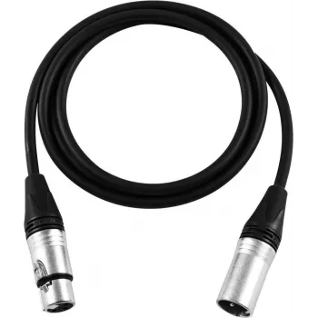 Cabo XLR 3 pinos PSSO 15 m com conectores Neutrik