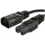 Microconnect PE011410 cabo de alimentação preto 1 m conector fêmea C14 conector fêmea C15