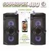 Rebeltec SoundBox 480 altifalante Bluetooth estéreo portátil preto, 50W RMS
