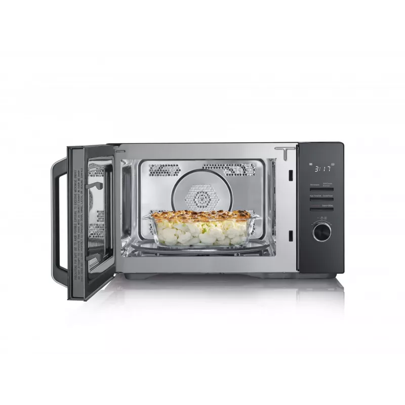 Micro-ondas combinado SEVERIN MW 7798, aparelho de mesa, 29 l, 900 W, Preto, prato giratório de 315 mm