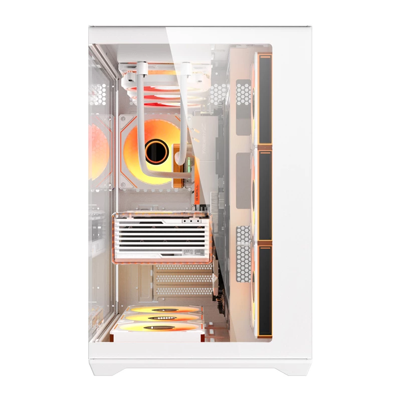 Caixa de computador Darkflash C280 (branca) com 7 ventoinhas de refrigeração