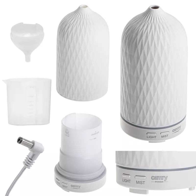 Camry | CR 7970 | difusor de aromas ultrassónico 3em1 | ultrassónico | adequado para espaços até 25 m² | branco